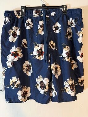 Kanu Surf Navy Floral Swim Trunks 3XL No liner